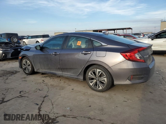 2017 Honda Civic Sedan EX-T with VIN 19XFC1F44HE210928, listed as a Copart auction lot 42848025 with 52,766 mi miles and Salvage Title. Bid and sale history available at carsss.com. Image 2.