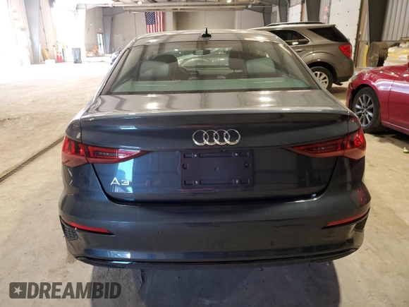 2022 Audi A3 Premium Plus with VIN WAUBUDGY7NA056094, listed as a Copart auction lot 44011554 with 17,217 mi miles. Bid and sale history available at carsss.com. Image 6.