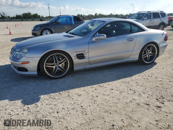 2004 Mercedes-Benz SL 55/63 AMG with VIN WDBSK74FX4F069435, listed as a Copart auction lot 73716494 with Not provided miles and Salvage title. Bid and sale history available at DreamBid. Image 1.