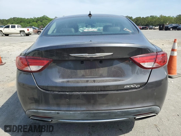 2015 Chrysler 200 C with VIN 1C3CCCCG2FN545762, listed as a Copart auction lot 53960825 with 119,873 mi miles and Clean Title. Bid and sale history available at DreamBid. Image 6.