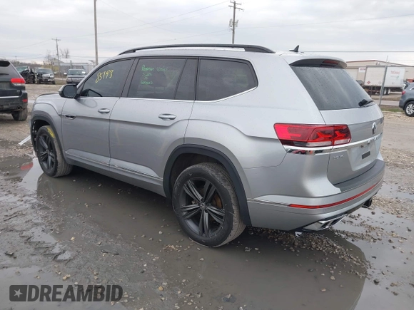 2021 Volkswagen Atlas SE with VIN 1V2RR2CA8MC534539, listed as a IAAI auction lot 42085193 with 43,390 mi miles and . Bid and sale history available at DreamBid. Image 3.