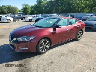 2017 Nissan Maxima SV with VIN 1N4AA6AP6HC446508, listed as a Copart auction lot 52968495 with 128,066 mi miles and Non repairable. Bid and sale history available at DreamBid. Image 1.