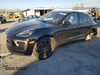 2023 Porsche Macan with VIN WP1AA2A50PLB14286, listed as a Copart auction lot 46287065 with 9,727 mi miles and Salvage Title. Bid and sale history available at carsss.com. Image 1.