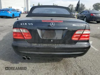 2002 Mercedes-Benz CLK 55 AMG with VIN WDBLK74G62T106105, listed as a Copart auction lot 82887684 with Not Provided miles and Salvage Title. Bid and sale history available at DreamBid. Image 6.