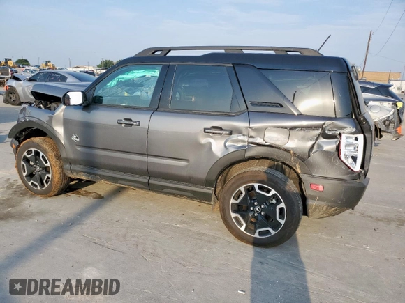 2024 Ford Bronco Sport Outer Banks with VIN 3FMCR9C65RRF13387, listed as a Copart auction lot 57035705 with 5,488 mi miles and Salvage title. Bid and sale history available at DreamBid. Image 2.