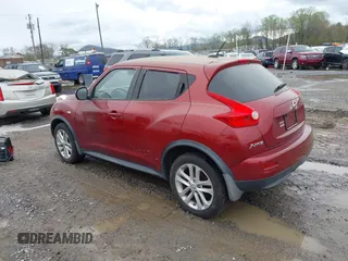 2011 Nissan Juke SL with VIN JN8AF5MR4BT011405, listed as a IAAI auction lot 41989679 with 133,664 mi miles. Bid and sale history available at carsss.com. Image 3.