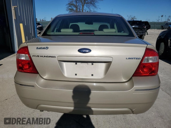2006 Ford Five Hundred Limited with VIN 1FAFP25126G178744, listed as a Copart auction lot 80289154 with 0 mi miles and Salvage Title. Bid and sale history available at carsss.com. Image 6.