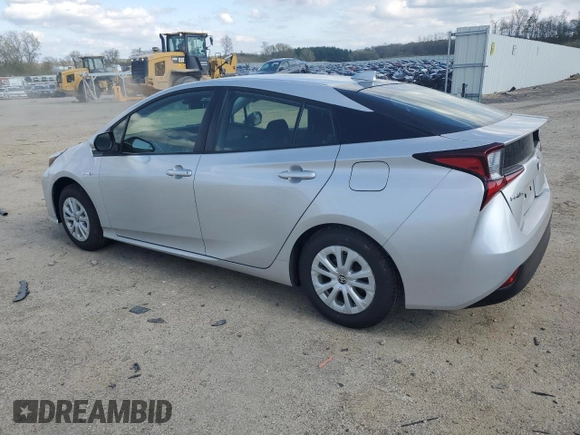 2021 Toyota Prius L Eco with VIN JTDKAMFU1M3142143, listed as a Copart auction lot 55662845 with 96,422 mi miles and Salvage Title. Bid and sale history available at DreamBid. Image 2.