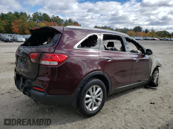 2018 Kia Sorento LX V6 with VIN 5XYPGDA57JG404971, listed as a Copart auction lot 76484834 with 0 mi miles and Salvage Title. Bid and sale history available at carsss.com. Image 3.