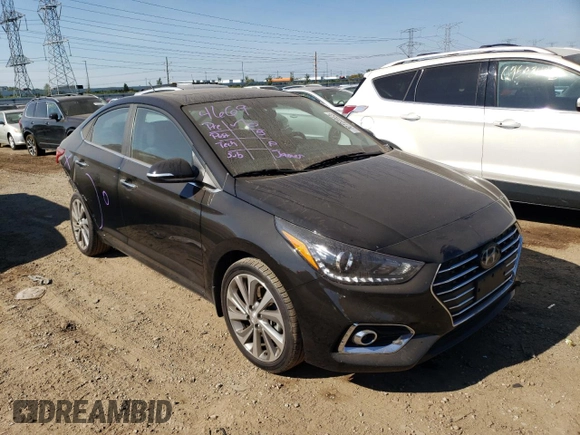 2021 Hyundai Accent Limited with VIN 3KPC34A63ME145285, listed as a Copart auction lot 70194953 with 34,275 mi miles. Bid and sale history available at carsss.com. Image 4.