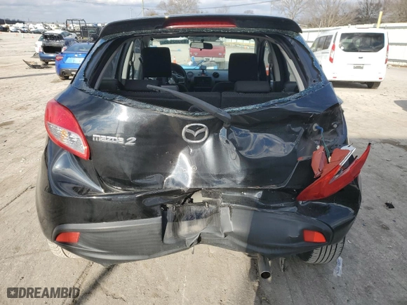 2012 Mazda Mazda2 Touring with VIN JM1DE1LY2C0135317, listed as a Copart auction lot 89382995 with 158,547 mi miles and Salvage Title. Bid and sale history available at carsss.com. Image 6.