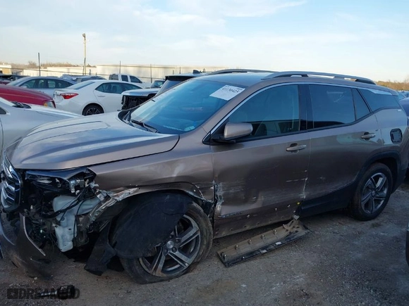 2018 GMC Terrain SLT with VIN 3GKALPEV6JL257763, listed as a IAAI auction lot 41130425 with 58,711 mi miles. Bid and sale history available at carsss.com. Image 14.