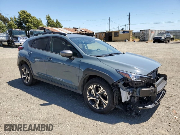2024 Subaru Crosstrek Premium with VIN JF2GUADC0R8902676, listed as a Copart auction lot 56603795 with 9,129 mi miles and Salvage title. Bid and sale history available at DreamBid. Image 4.