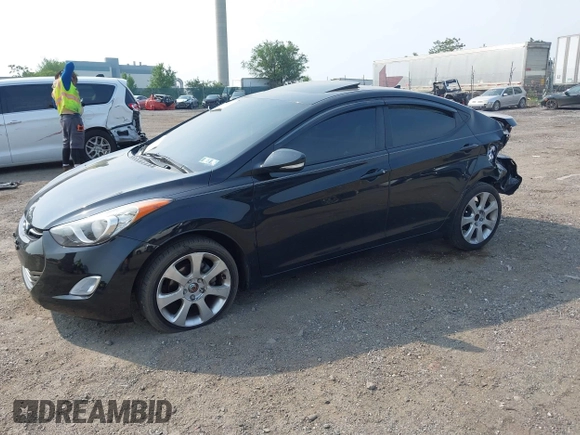 2012 Hyundai Elantra Limited with VIN KMHDH4AE8CU310045, listed as a IAAI auction lot 42498504 with 50,422 mi miles and . Bid and sale history available at DreamBid. Image 2.