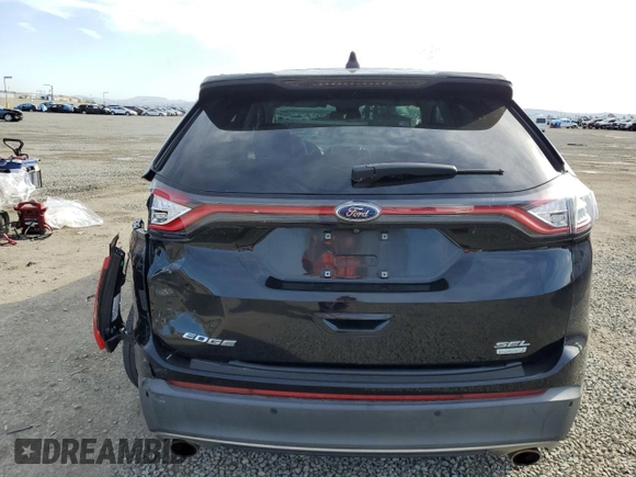 2016 Ford Edge SEL with VIN 2FMPK3J95GBC18172, listed as a Copart auction lot 48594205 with 63,122 mi miles and Salvage Title. Bid and sale history available at carsss.com. Image 6.