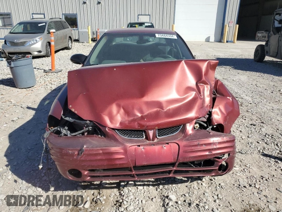 2002 Pontiac Grand Am SE with VIN 1G2NE52FX2C131125, listed as a Copart auction lot 73484594 with 204,648 mi miles and Non Repairable. Bid and sale history available at carsss.com. Image 5.