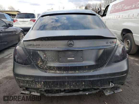 2018 Mercedes-Benz E-Class AMG E 43 with VIN WDDZF6EB6JA485006, listed as a Copart auction lot 82684584 with 0 mi miles and Salvage Title. Bid and sale history available at carsss.com. Image 6.