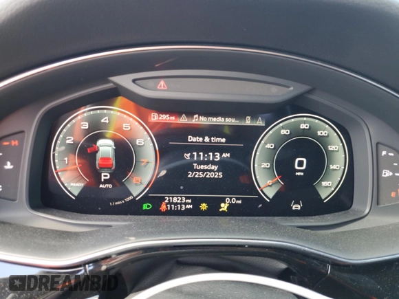 2021 Audi Q8 Premium Plus with VIN WA1EVAF17MD039755, listed as a Copart auction lot 46700145 with 21,823 mi miles and Salvage Title. Bid and sale history available at carsss.com. Image 9.
