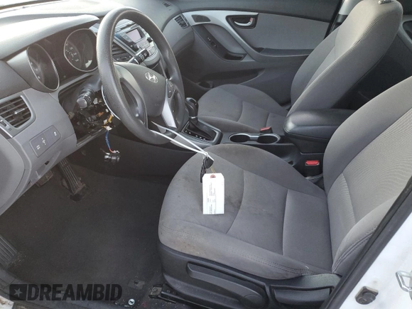 2016 Hyundai Elantra SE with VIN 5NPDH4AE4GH677674, listed as a Copart auction lot 88665955 with 186,075 mi miles and Salvage Title. Bid and sale history available at DreamBid. Image 7.