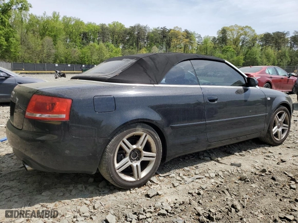 2007 Audi A4 2.0T with VIN WAUAF48H07K031118, listed as a Copart auction lot 54013895 with 107,104 mi miles and Clean Title. Bid and sale history available at carsss.com. Image 3.
