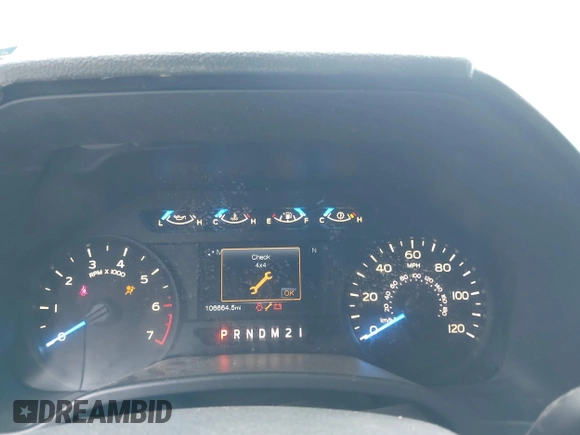 2017 Ford F-150 XL with VIN 1FTEW1EP3HFC11699, listed as a IAAI auction lot 42450046 with 106,664 mi miles and . Bid and sale history available at DreamBid. Image 7.