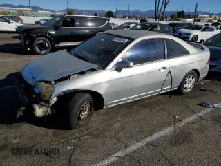 2001 Honda Civic LX with VIN 1HGEM21581L007005, listed as a Copart auction lot 80998594 with 0 mi miles and Salvage Title. Bid and sale history available at carsss.com. Image 1.
