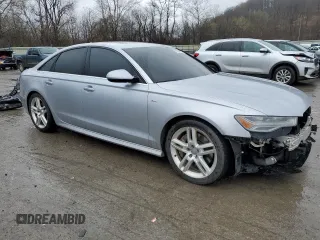 2016 Audi A6 Premium Plus with VIN WAUGFAFC8GN016509, listed as a Copart auction lot 52163905 with 136,724 mi miles and Salvage title. Bid and sale history available at DreamBid. Image 4.