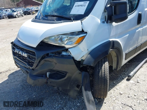 2024 Ram ProMaster Cargo Tradesman with VIN 3C6LRVDG2RE108932, listed as a IAAI auction lot 41809031 with 16,716 mi miles and . Bid and sale history available at DreamBid. Image 6.