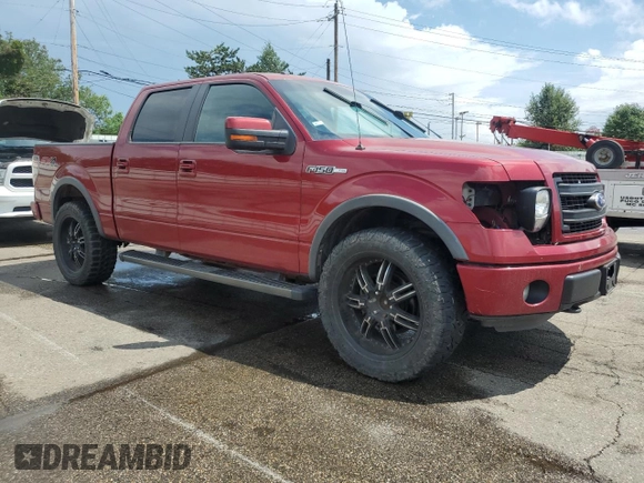 2014 Ford F-150 XL with VIN 1FTFW1EF9EKF99259, listed as a Copart auction lot 63249205 with 210,224 mi miles and Clean title. Bid and sale history available at DreamBid. Image 4.