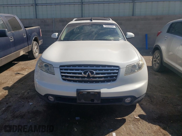 2004 Infiniti FX35 with VIN JNRAS08W04X202955, listed as a Copart auction lot 75369264 with 11,359 mi miles and Clean Title. Bid and sale history available at carsss.com. Image 5.