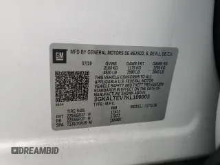 2019 GMC Terrain SLE with VIN 3GKALTEV7KL109003, listed as a Copart auction lot 56851765 with 76,741 mi miles and Non repairable. Bid and sale history available at DreamBid. Image 13.