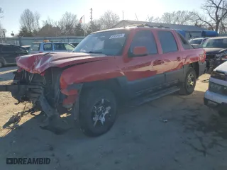 2002 Chevrolet Avalanche with VIN 3GNEC13T02G267332, listed as a Copart auction lot 41855985 with 0 mi miles and Salvage Title. Bid and sale history available at carsss.com. Image 1.