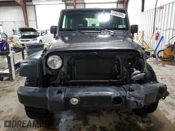 2017 Jeep Wrangler Sport z VIN 1C4AJWAG4HL726714, wystawiony jako Copart lot #57462995 z przebiegiem 34 940 mil mil oraz Szkoda całkowita • Salvage title. Historia ofert i sprzedaży dostępna na DreamBid. Obrazek 5.