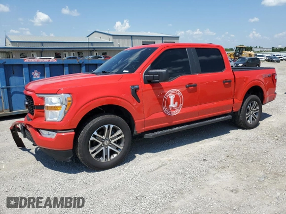 2022 Ford F-150 XL with VIN 1FTFW1E50NKD66183, listed as a Copart auction lot 62150545 with 64,968 mi miles and Salvage title. Bid and sale history available at DreamBid. Image 1.