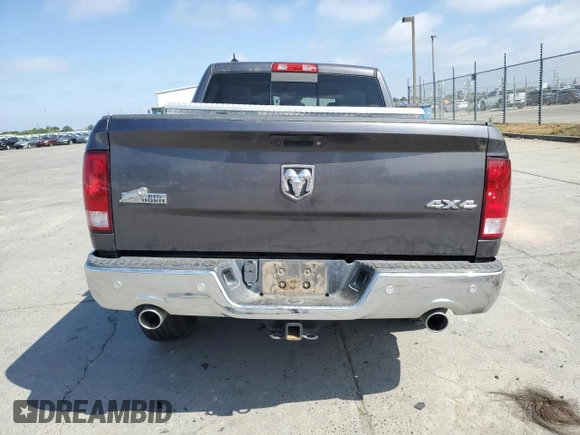 2017 Ram 1500 Big Horn with VIN 1C6RR7LM8HS872244, listed as a Copart auction lot 53656155 with 75,822 mi miles and Salvage Title. Bid and sale history available at carsss.com. Image 6.