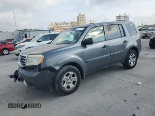 2014 Honda Pilot LX with VIN 5FNYF3H28EB008638, listed as a Copart auction lot 57443865 with 157,186 mi miles and Salvage title. Bid and sale history available at DreamBid. Image 1.