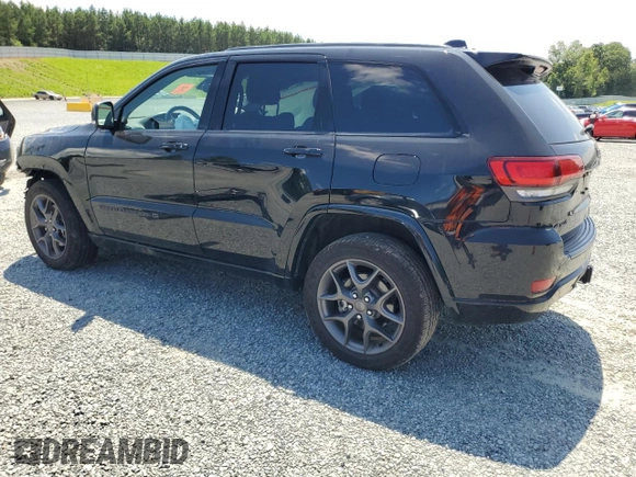 2021 Jeep Grand Cherokee 80th Anniversary with VIN 1C4RJFBG9MC842843, listed as a Copart auction lot 61495735 with Not provided miles and Salvage title. Bid and sale history available at DreamBid. Image 2.