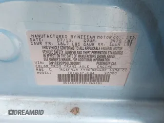 2014 Nissan Note SV with VIN 3N1CE2CP5EL365581, listed as a IAAI auction lot 41831047 with 53,660 mi miles and . Bid and sale history available at DreamBid. Image 9.