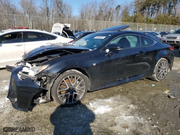 2016 Lexus RC 300 with VIN JTHSM5BC3G5001527, listed as a Copart auction lot 84865624 with 56,978 mi miles and Salvage Title. Bid and sale history available at carsss.com. Image 1.