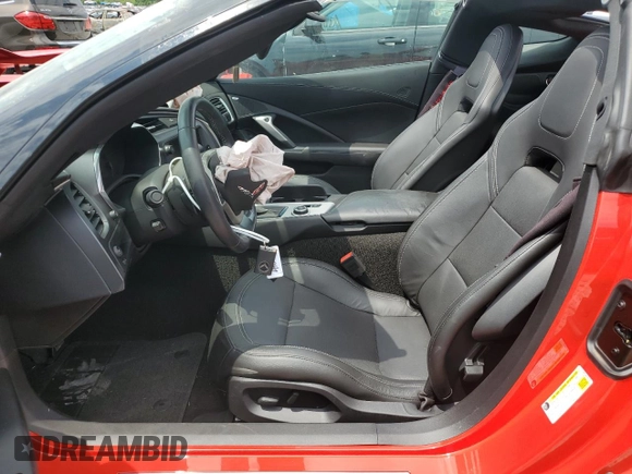2017 Chevrolet Corvette 1LT with VIN 1G1YB2D70H5109758, listed as a Copart auction lot 63205154 with 5,471 mi miles and Salvage Title. Bid and sale history available at carsss.com. Image 7.