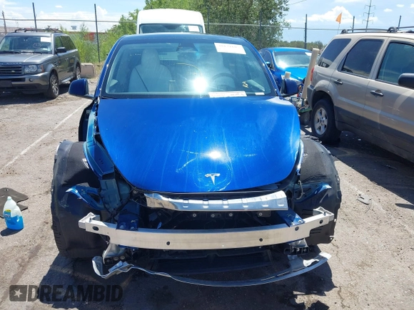 2024 Tesla Model Y Long Range with VIN 7SAYGDEE6RA242980, listed as a IAAI auction lot 40121685 with 9,126 mi miles and . Bid and sale history available at DreamBid. Image 13.