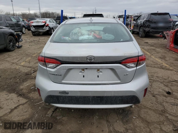 2021 Toyota Corolla LE with VIN 5YFEPMAE2MP224370, listed as a Copart auction lot 43966215 with 86,463 mi miles and Non Repairable. Bid and sale history available at carsss.com. Image 6.