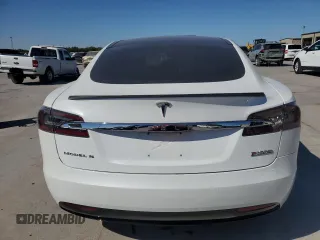 2016 Tesla Model S 90D with VIN 5YJSA1E49GF159988, listed as a Copart auction lot 76457024 with Not Provided miles and Salvage Title. Bid and sale history available at DreamBid. Image 6.