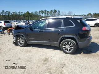 2019 Jeep Cherokee Latitude Plus with VIN 1C4PJLLB4KD202281, listed as a Copart auction lot 48633225 with 153,366 mi miles and Salvage Title. Bid and sale history available at DreamBid. Image 2.