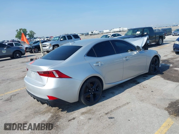 2014 Lexus IS 350 with VIN JTHCE1D24E5001032, listed as a IAAI auction lot 42417284 with 132,596 mi miles and . Bid and sale history available at DreamBid. Image 4.