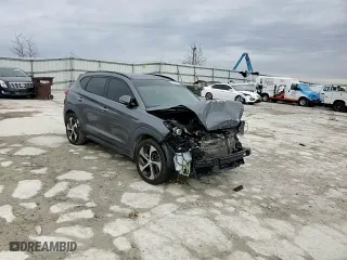 2016 Hyundai Tucson Limited with VIN KM8J33A29GU045062, listed as a Copart auction lot 48024895 with 136,746 mi miles and Salvage Title. Bid and sale history available at carsss.com. Image 12.