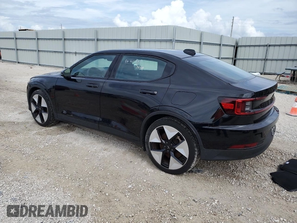 2023 Polestar 2 with VIN YSMED3KA0PL132433, listed as a Copart auction lot 79599194 with 28,580 mi miles and Clean Title. Bid and sale history available at carsss.com. Image 2.