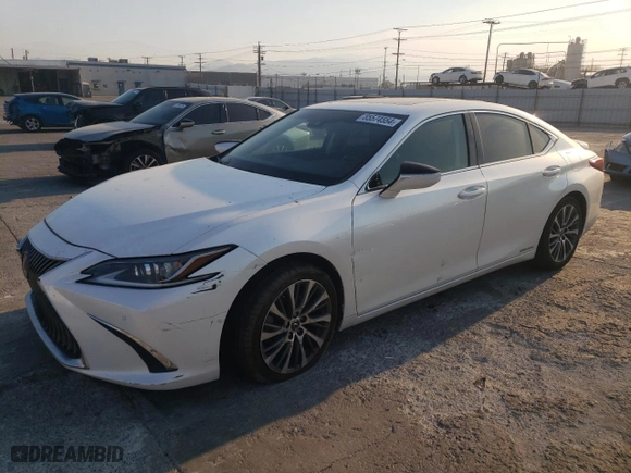 2021 Lexus ES with VIN 58ADA1C1XMU007288, listed as a Copart auction lot 85574554 with 53,242 mi miles and Salvage Title. Bid and sale history available at carsss.com. Image 1.