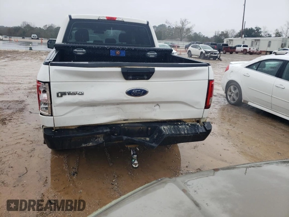 2017 Ford F-150 XL with VIN 1FTEW1EF8HFC06683, listed as a Copart auction lot 87833185 with 206,571 mi miles and Salvage Title. Bid and sale history available at carsss.com. Image 6.