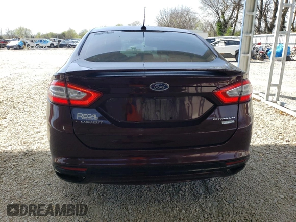 2013 Ford Fusion Titanium with VIN 3FA6P0K91DR228957, listed as a Copart auction lot 51972535 with 202,408 mi miles and Salvage title. Bid and sale history available at DreamBid. Image 6.